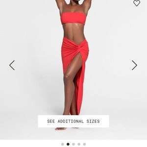 SKIMS sarong in Limited edition Ruby